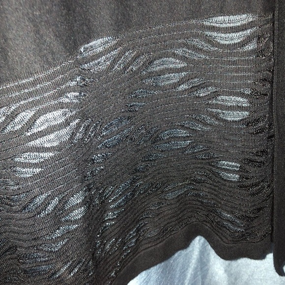 Renuar XL Black Textured Cardigan , classy cardigan to dress up any outfit - Picture 4 of 8